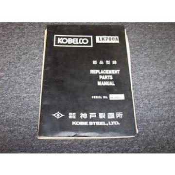 Kobelco LK700A Wheel Loader Original Factory Parts Catalog Manual Guide RF-1558