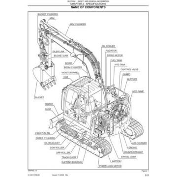 KOBELCO 70SR ACERA TIER 4 COMPACT EXCAVATOR SERVICE SHOP MANUAL