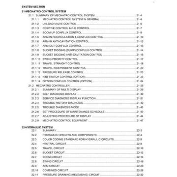 KOBELCO SK260-8 TIER 3 EXCAVATOR SERVICE SHOP MANUAL