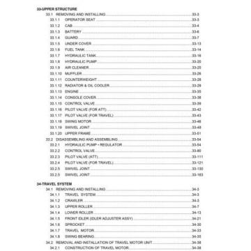 KOBELCO SK260-8 TIER 3 EXCAVATOR SERVICE SHOP MANUAL