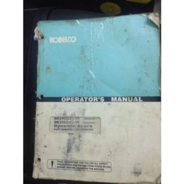 KOBELCO SK290 SK330 LC EXCAVATOR Operation/Maintenance Manual shop operator 1999