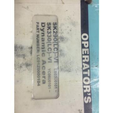 KOBELCO SK290 SK330 LC EXCAVATOR Operation/Maintenance Manual shop operator 1999