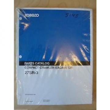 Kobelco Compact Excavator 27SR-3 Parts Book Manual S3LV00022ZE01 NA