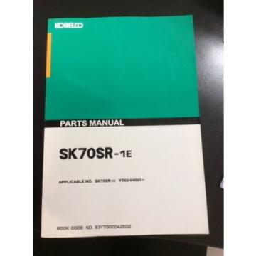 (D) Kobelco SK70SR-1E Parts Manual