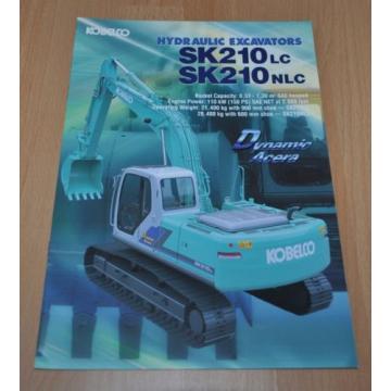Kobelco SK 210 Excavator Brochure Prospekt