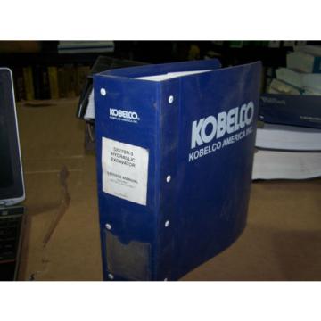 KOBELCO SK27SR-3 HYDRAULIC EXCAVATOR SERVICE MANUAL S/N PV10-27001--