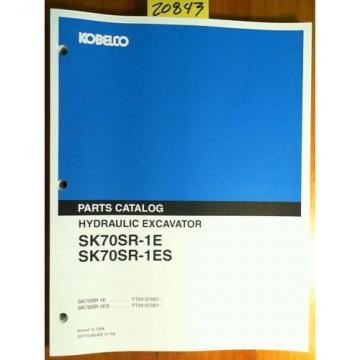 Kobelco SK70SR-1E SR70SR-1ES 7001- Excavator Opt Attach Breaker Parts Manual &#039;04