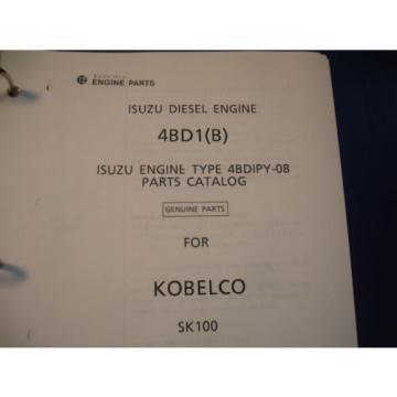 Kobelco SK100 HYD Excavator Factory SHOP MANUAL PARTS OPERATORS Catalog Service