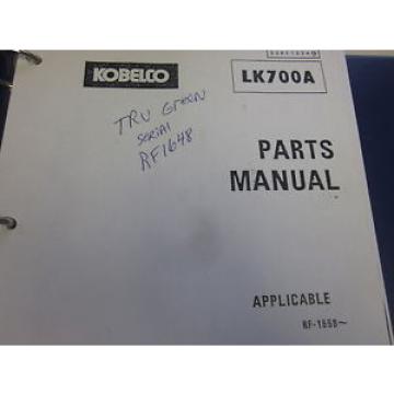 Kobelco LK700A Wheel Loader Parts Manual