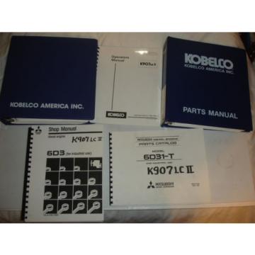 Kobelco K907-II K907LC-II 6D3 6D31-T SHOP MANUAL PARTS OPERATORS Catalog Service