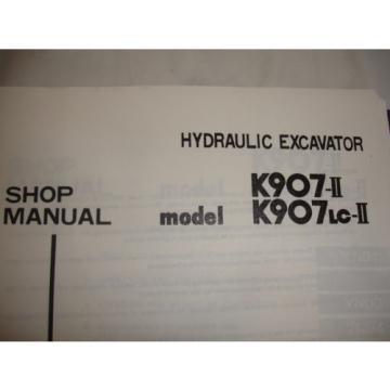 Kobelco K907-II K907LC-II 6D3 6D31-T SHOP MANUAL PARTS OPERATORS Catalog Service