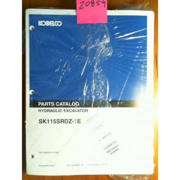 Kobelco SK115SRDZ-1E YY03-04555-05770 Excavator Parts Manual S3YY00009ZE-05 4/05