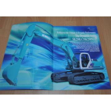 Kobelco SK 250 Excavator Brochure Prospekt