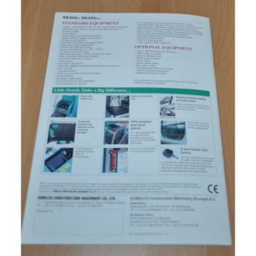 Kobelco SK 250 Excavator Brochure Prospekt