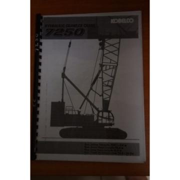 Kobelco Hydraulic Crawler Crane 7250 Manual