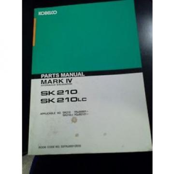 (D) Kobelco SK210 - SK210LC Parts Manual