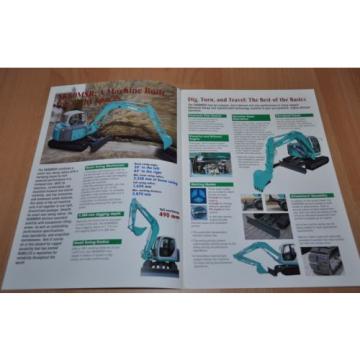 Kobelco SK80MSR Excavator Brochure Prospekt