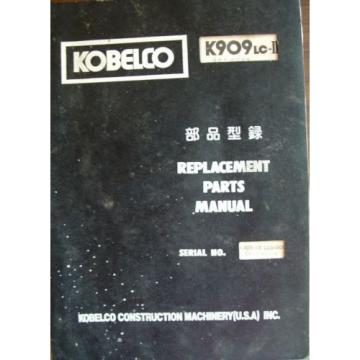 KOBELCO 909 Replacement Parts Manual