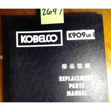 Kobelco K909LC-II S/N LL-1207- Excavator Parts Manual S4LL15015 3/88