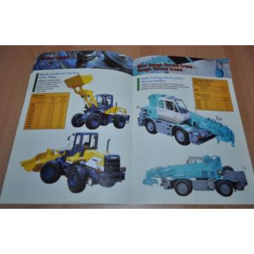 Kobelco Conscruction &amp; Mining Equipment Crane Excavator Brochure Prospekt