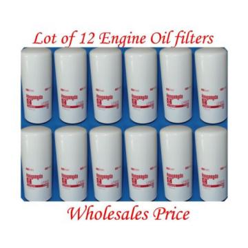 Lot of 12 LF9009 Engine Oil Filter Fits:Cummins Case Kobelco Komatsu IHC Volvo &amp;