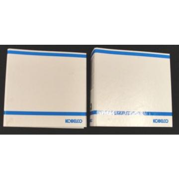 SUPER CLEAN PAIR OF KOBELCO 3&#034; D-RING SERVICE MANUAL OR PARTS CATALOG BINDERS