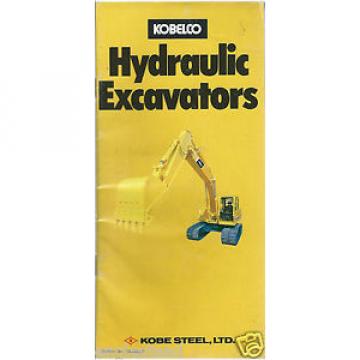 Equipment Brochure - Kobelco - Hydraulic Excavators Product Line (E2879)