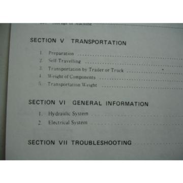 Kobelco Hydraulic Excavator OPERATORS MANUAL K912-II  K912LC-II Shop Service OEM