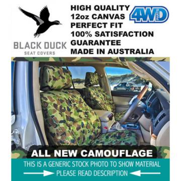 Black Duck Camo Canvas Seat Cover Kobelco Geo Spec Excavator Driver only with KA