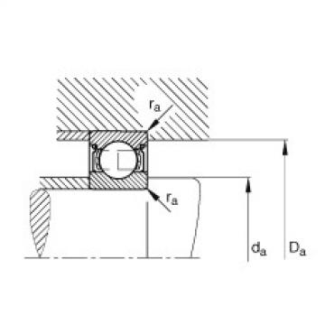 FAG 608 bearing skf Deep groove ball bearings - 61805-2Z