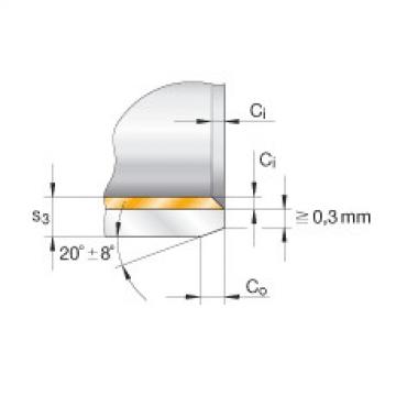 FAG 6203 bearing skf Flanged bushes - EGF06080-E40-B