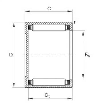 FAG bearing racing skfseri bearingnya c4 Drawn cup needle roller bearings with closed end - BK1612