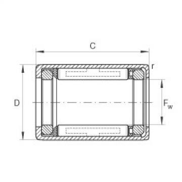 FAG low noise bearing nsk Drawn cup roller clutches - HFL0408-KF