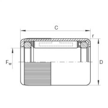 FAG sales bearing ntn surabaya Drawn cup roller clutches - HFL0408-KF-R