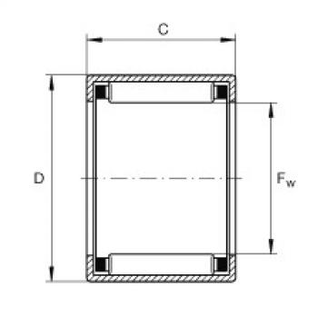 FAG ราคา bearing nsk 7001a5 ctynsulp4 Drawn cup needle roller bearings with open ends - SCE36