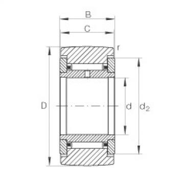 FAG bearing mcgill fc4 Yoke type track rollers - NATR6