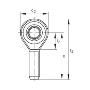 FAG low noise bearing nsk Rod ends - GAKSR25-PS