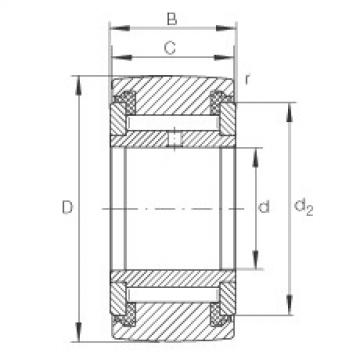 FAG equivalent skf numbor for bearing 1548817 Yoke type track rollers - NATV6-PP