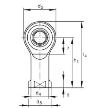 FAG cad skf ball bearing Rod ends - GIKSL6-PS