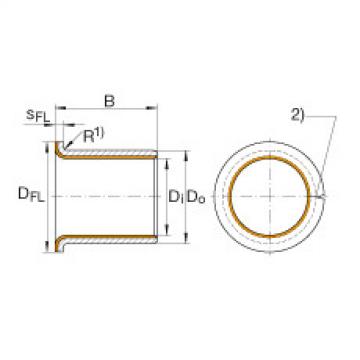 FAG bearing nachi precision 25tab 6u catalog Flanged bushes - EGF16170-E40