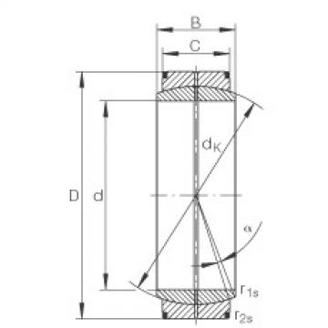 FAG bearing size chart nsk Radial spherical plain bearings - GE440-DO