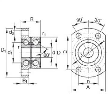 FAG skf y bearing grub screw yar 205 2f prices Angular contact ball bearing units - ZKLFA1263-2RS