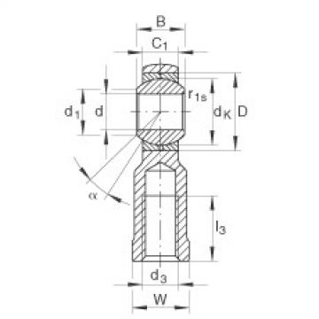 FAG 7218 b mp fag angular contact bearing 90x160x30 Rod ends - GIKL8-PB