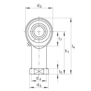 FAG 6301dulx japan nsk 898 Rod ends - GIKR14-PB