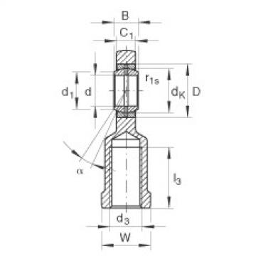 FAG cad skf ball bearing Rod ends - GIR45-DO-2RS