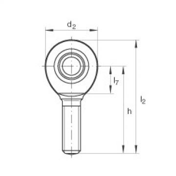 FAG fl205 bearing housing to skf Rod ends - GAL20-UK