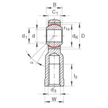 FAG bearing sda fs 22528 fag Rod ends - GIKL25-PW