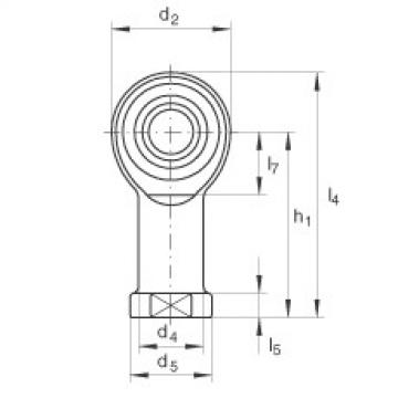 FAG bearing sda fs 22528 fag Rod ends - GIKL25-PW