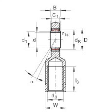 FAG 608 bearing skf Rod ends - GIL12-UK