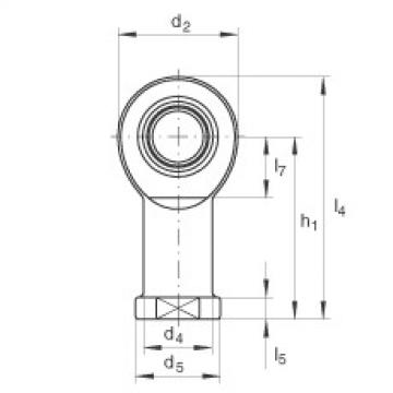 FAG ntn flange bearing dimensions Rod ends - GIR17-UK